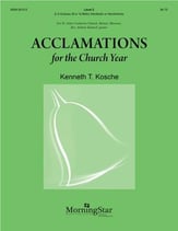 Acclamations for the Church Year Handbell sheet music cover